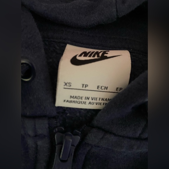 Blue Nike zip-up w/hood - Picture 2 of 3